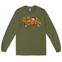 Army Green christmas gingerbread truck Long Sleeve Tee - Zillion Design Studio
