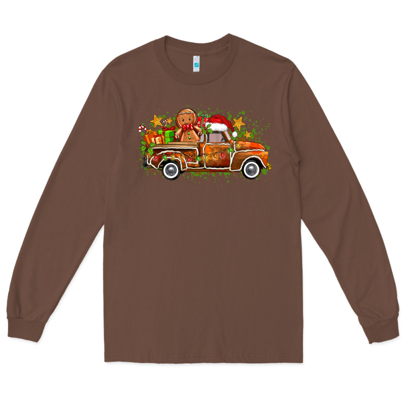Christmas Gingerbread Truck Long Sleeve Tee by Zillion Design Studio | Teevron