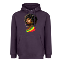 Plum juneteenth black women Heavyweight Hoodie - HRA Design Shop
