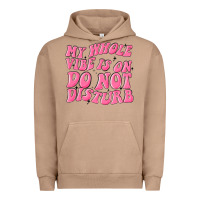 Pigment Burro my whole vibes on do not disturb Urban Hoodie - MaliasSmallBusiness
