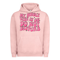 Pigment Salmon my whole vibes on do not disturb Urban Hoodie - MaliasSmallBusiness