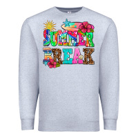Heather Grey summer break Premium Sweatshirt - AdoDesignShop
