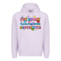 Lilac everyone communicates differently Premium Hoodie - MaliasSmallBusiness