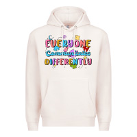 Pale Pink everyone communicates differently Premium Hoodie - MaliasSmallBusiness