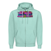 Seafoam hot mess never stress Zipper Hoodie - texasbilliewilder