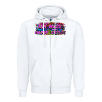 White hot mess never stress Zipper Hoodie - texasbilliewilder