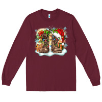 Burgundy army christmas Long Sleeve Tee - Zillion Design Studio