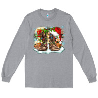 Heather Grey army christmas Long Sleeve Tee - Zillion Design Studio