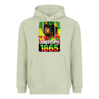 Matcha juneteenth 1865 black freedom Heavyweight Hoodie - HRA Design Shop