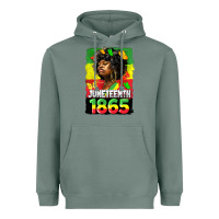 Sage juneteenth 1865 black freedom Heavyweight Hoodie - HRA Design Shop