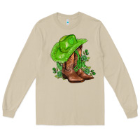 Mushroom green  cowgirl and roses Long Sleeve Tee - AdoDesignShop