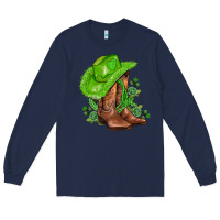 Navy green  cowgirl and roses Long Sleeve Tee - AdoDesignShop