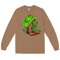Toasted Coconut green  cowgirl and roses Long Sleeve Tee - AdoDesignShop