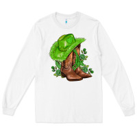 White green  cowgirl and roses Long Sleeve Tee - AdoDesignShop