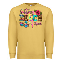 Antique Gold resting beach face Premium Sweatshirt - AdoDesignShop