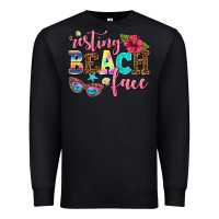 Black resting beach face Premium Sweatshirt - AdoDesignShop