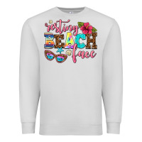 Dove Grey resting beach face Premium Sweatshirt - AdoDesignShop
