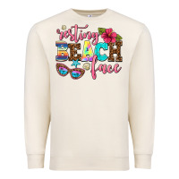 Sandshell resting beach face Premium Sweatshirt - AdoDesignShop