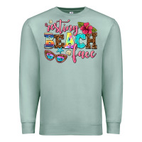 Seafoam resting beach face Premium Sweatshirt - AdoDesignShop
