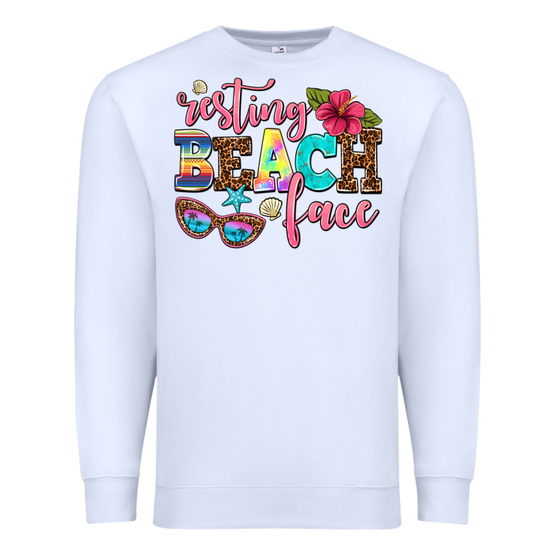 Resting Beach Face Premium Sweatshirt by AdoDesignShop | Teevron