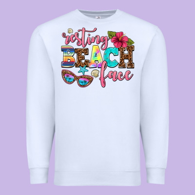 Resting Beach Face Premium Sweatshirt Designed By Adodesignshop