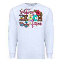 White resting beach face Premium Sweatshirt - AdoDesignShop