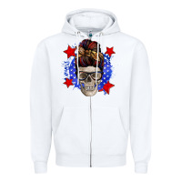 White American mom skull Zipper Hoodie - Zillion Design Studio