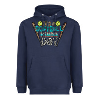 Navy softball Heavyweight Hoodie - CowhideDigitalArt