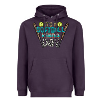 Plum softball Heavyweight Hoodie - CowhideDigitalArt