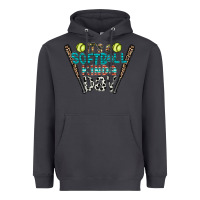Smoke softball Heavyweight Hoodie - CowhideDigitalArt