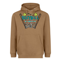 Toasted Coconut softball Heavyweight Hoodie - CowhideDigitalArt