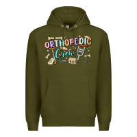 Army Green orthopedic crew Premium Hoodie - MaliasSmallBusiness