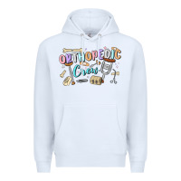 White orthopedic crew Premium Hoodie - MaliasSmallBusiness
