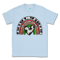 Dusty Blue soccer rainbow Classic Tee - Zillion Design Studio