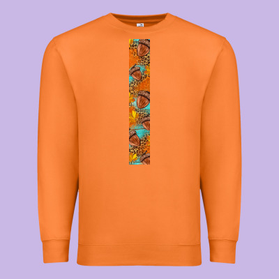 Fall Leaf Premium Sweatshirt Designed By Bundleandbundleshop