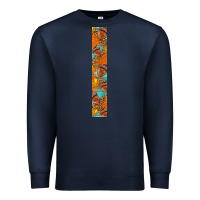 Navy fall leaf Premium Sweatshirt - BundleAndBundleShop