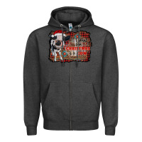Charcoal Heather all i want for christmas is a cow aztec Zipper Hoodie - RanaPortraitStore