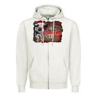 Oatmeal Heather all i want for christmas is a cow aztec Zipper Hoodie - RanaPortraitStore