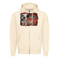 Sandshell all i want for christmas is a cow aztec Zipper Hoodie - RanaPortraitStore