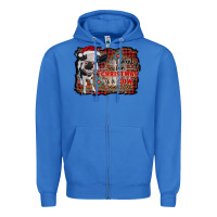 True Royal all i want for christmas is a cow aztec Zipper Hoodie - RanaPortraitStore
