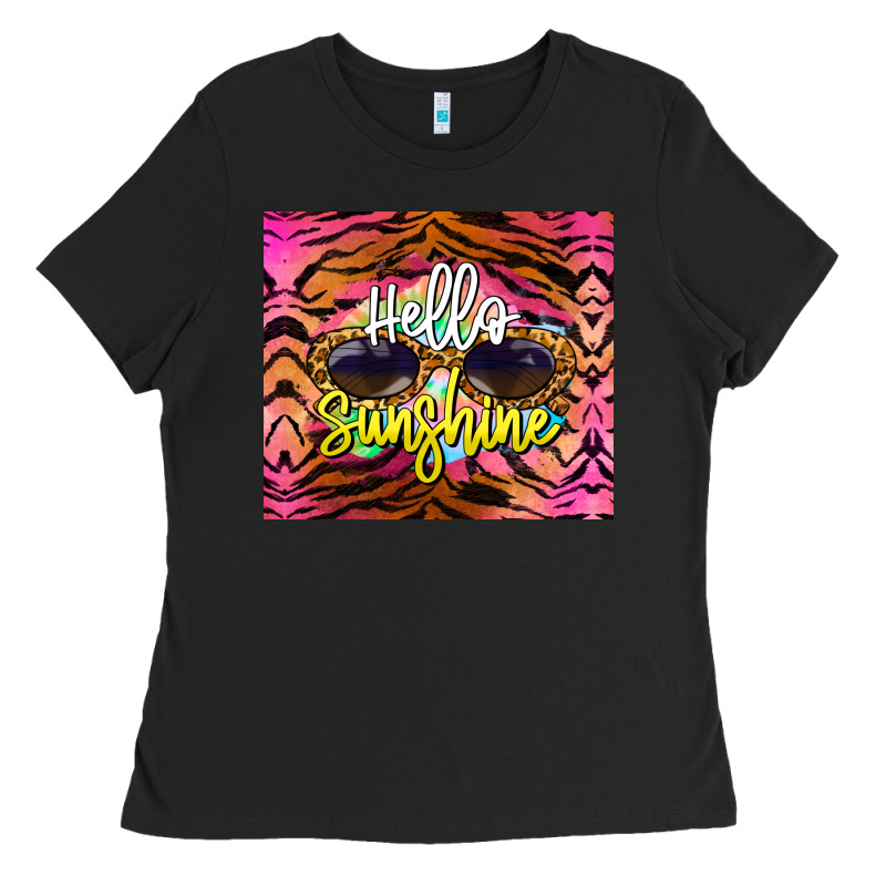Hello Sunshine Ladies Tee by BarkalooDesign | Teevron