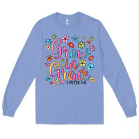Colony Blue grow in grace Long Sleeve Tee - texasbilliewilder