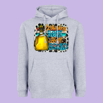 Whiskey Bent Hell Bound Heavyweight Hoodie Designed By Cowhidedigitalart