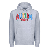 Heather Grey autism mom Premium Hoodie - MaliasSmallBusiness