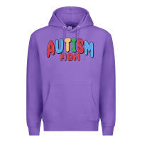 Purple autism mom Premium Hoodie - MaliasSmallBusiness