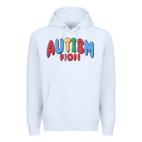 White autism mom Premium Hoodie - MaliasSmallBusiness