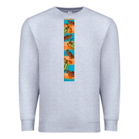 Heather Grey fall pumkin Premium Sweatshirt - BundleAndBundleShop