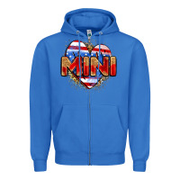True Royal American mini heart Zipper Hoodie - Zillion Design Studio