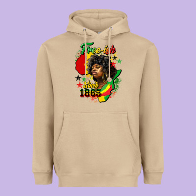Free Ish Since 1865 Heavyweight Hoodie Designed By Hra Design Shop