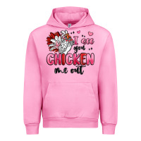 Fuchsia Pink i see you chicken out Urban Hoodie - MaliasSmallBusiness